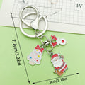 Christmas Charm Keychains Featuring White Santa Across 81 Pictured Variations view 3