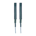 Blue and Green Crystal Fringe Earrings with Long Tassel Strands view 5
