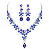 Blue Floral Teardrop