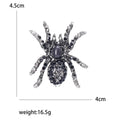 Crystal Spider Brooch With Faceted Crystals And Polished Metal Details view 5