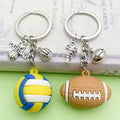 Soccer, Basketball and Volleyball Charm Keychains in 31 Pictured Variations view 3