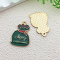 Gold-Tone Christmas Tree Metal Charms with 10 Listed Options view 8