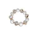 Clear Bead Crystal Bezel Gold Silver Necklaces Bracelets view 5
