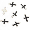 Enamel-Look Gold Silver Cross Alloy Charms in 12 Styles view 11