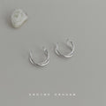 Silver-Tone Twisted Double Wire No-Pierce Ear Cuffs view 4
