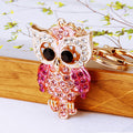 Mixed Jeweled Owl Keychains in Seventy Nine Colors Constructions and Pom Styles view 6