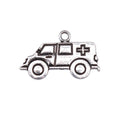 Ambulance Metal Charms in 1 Metal Finish for Jewelry Making view 3