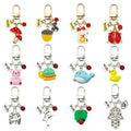 Dolphin and Turtle Charm Keychains Featuring Chain Across 7 Pictured Variations view 5