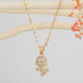 Gold Tone Crystal Animal Pendant Necklaces in Five Designs view 7