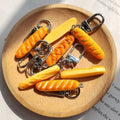 Resin Mini Baguette Bread Keychains Random Mixed Styles view 2