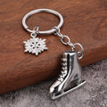 Ski Skate Shoe and Snowboard Zinc Alloy Keychain Gift