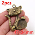 Assorted Three Dimensional Animal Charms in Mixed Finishes view 3