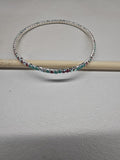 Single Row Stretch Crystal Bracelets Silver 8 Colors view 8