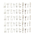 Mini Metallic Hand Tool Metal Charms for Jewelry and Craft Projects view 5