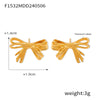 Gold Bow Stud