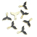 Enamel-Look Silver Gold Mermaid Tail Alloy Charms in 14 Styles view 10