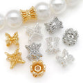 Three Shape Double Layer Metal Bead Caps Jewelry Findings view 2
