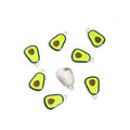 Enamel-Look Silver Gold Avocado Alloy Charms in 2 Styles view 3
