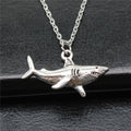 Shark Pendant Chain Necklace in Detailed Metal Finishes for Jewelry Making view 1