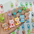 Random Resin Cat or Dog Figure Lobster-Clasp Charm with Colored Hardware view 2