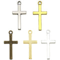 Gold-Tone Cross Metal Charms with 100 Listed Options view 10