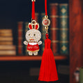 Jeweled Happy Rabbit Vehicle Hanging Ornaments in Four Colors and Cord Only Option view 1