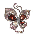 Openwork Crystal Butterfly Brooch in Two Colors for Jackets, Coats, and Scarves view 1