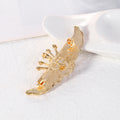 Gold Tone Silver Tone Angel Wing Crystal Metal Brooch Pin view 4