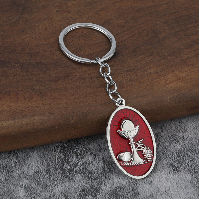 Cute Enamel Metal Keychain Bag Pendant for Fashion Accessories