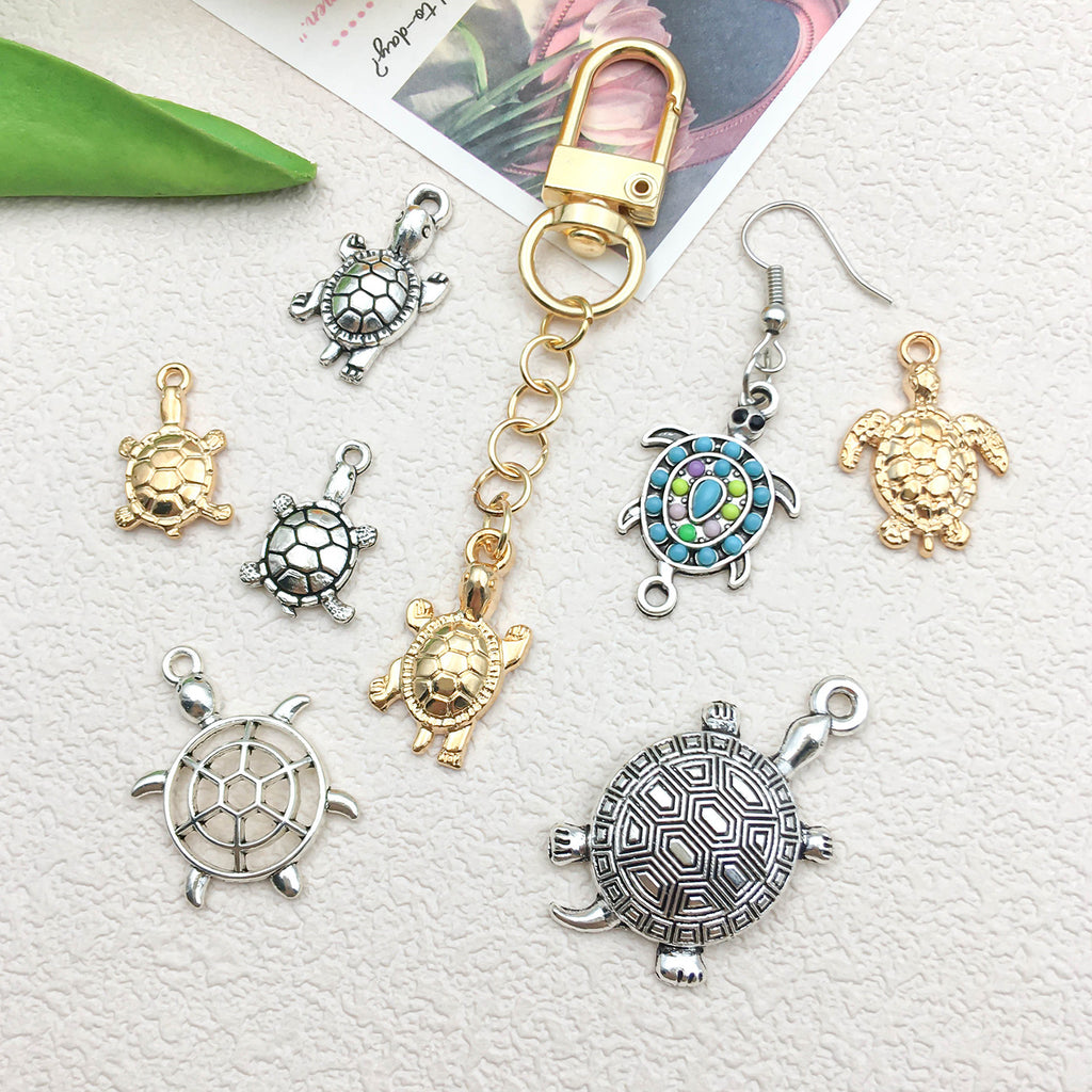 Zinc Alloy Ocean Turtle Sea Turtle Charm Pendant for DIY Bracelet Necklace Decoration Making
