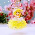 Jeweled Wedding Gown Doll Keychains in Nine Colors plus Assorted Option view 7