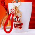Jeweled Chinese Lion Dance Keychains in Multiple Pictured Colors view 9