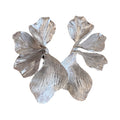 Layered Flower Statement Earrings In Gold And Silver view 5