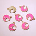 Colorful Enamel Crescent Moon and Star Charms in Eleven Options view 12