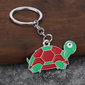 Colorful Turtle Metal Keychain With Split Ring, 12 Color Styles view 6