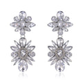 Purple Flower Three Designs Metal Dangle Earrings Dangle Jewelry view 5