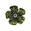 Flower Enamel Metal Brooch Pin 5.5 cm for Jackets and Lapels view 5