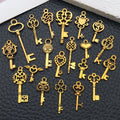 Matte Gold-Tone Heart and Four-Leaf Clover Metal Charms with 26 Listed Options view 4