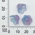 Bell Flower Glass Beads in Thirty Three Gradient Color Finishes view 10