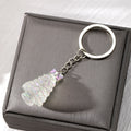 Translucent Christmas Tree Split Ring Keychains in Five Colors view 5