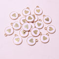 Double-Sided Enamel Heart Metal Charms in Eleven Colors view 10