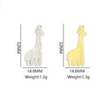 Colorful Giraffe Enamel Metal Jewelry Charms, 6 Designs view 2