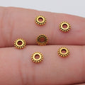 Beaded Ring Small Hole Metal Spacers in Three Finishes view 6