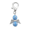Blue Cross Bead Angel Wing Lobster Clasp Charms, 6 Styles view 10