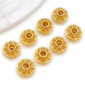 Metal Flying Saucer Spacer Beads in Two Shapes and Three Finishes view 7
