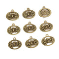 Round Musical Note Charms in Antique Bronze Finish view 5