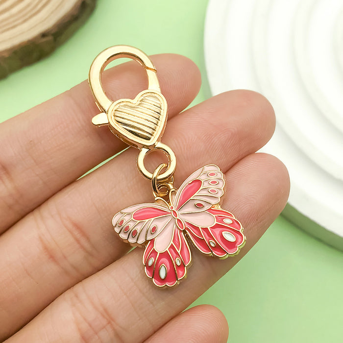 Butterfly Charm Keychains in 50 Pictured Variations for Bags and Keys