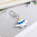 Astronaut and UFO Clip Keychains in Three Space Designs view 4