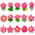 Pink Sunflower and Daisy Glossy Charms with 18 Listed Options view 7