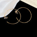 Gold and Silver Tone Large Hoop Earrings Statement Fashion Jewelry view 10